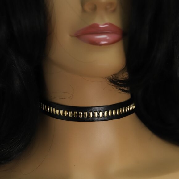 Gothic Choker Adjustable Fancy Chokers black  (#55) - Picture 9 of 10